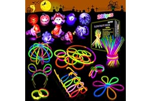 Segotendy 100 Christmas Glow Sticks,232pcs Glow Sticks Party Pack for Adult Children with 10 Finger Lights,Party Bag Fillers with Neon Bracelets,for New Year Party Birthday Wedding Decoration & Gift