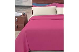 Passione per le tele COPRILETTO IN COTONE TINTA UNITA. Copriletto primavera/estate in piquet di cotone tinta unita millerighe leggero traspirante 8 colori disponibili (matrimoniale, fuxia)