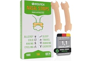 Incutex 100 st snarkstoppare, anti-snarkning näsremsor, stoppar snarkning, medium