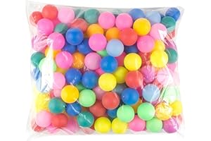 HOLLYLIFE Table Tennis Balls Ping Pong Balls Multi Coloured 40mm Plastic Cheaper Suitable for Cats and Dogs Parties Sports Adults Family Shool Games Not Suitable for Professional Athletes
