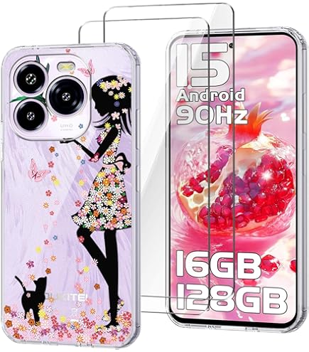 Peluche Custodia Cover Compatibile con Redmi A3,Custodia Coniglio Peluche per Redmi A3, Custodia Peloso Carino Protettiva Fluffy Cover Bambine Copertura Caso - Viola