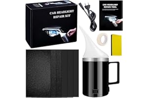 NATURAS BOUQUTIS Kit Renovateur Phare Voiture, Kit Renovation Phare Voiture, Kit Polissage Phare Voiture, Kit de Restauration de Phares pour Auto et Moto, Kit Nettoyage Phare Voiture (Pas de Liquide de Réparation)