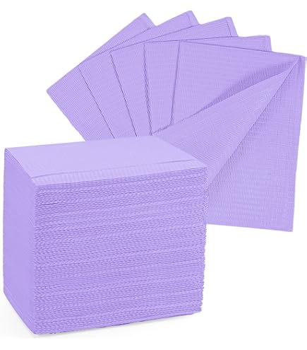 100PCs Dental Grade Scudo 7.2g 3Ply Dental Bibs By JEVOLVE | Soft