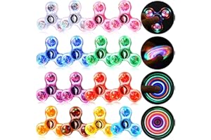 Gigilli Fidget Spinner Paquete de 16, Regalos de Fiesta de Valentín luz LED Fidget Spinner Juguetes para niños, Regalo de Relleno de Bolsa de Fiesta de Valentín