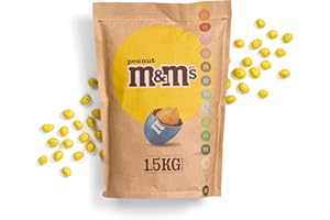 MY M&M'S M&M'S Sachet Vrac Jaune 1,5kg - Bonbons Chocolat & Cachuète, parfaits pour Anniversaire, Baptême