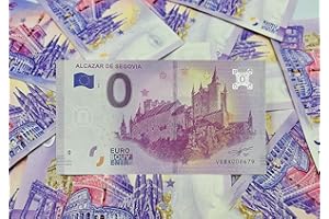 EUROSOUVENIR Cadeaux Originaux - Billets de Banque personnalisés Alcazar de Ségovie - Imprimés sur du Papier-Monnaie - Souvenir de Mariage - Design de Billets de Banque - Euro Souvenir