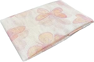 HOME ZEN HOUSEHOLD LINEN Rideau moustiquaire Art Buterfly filet filet anti-insectes 150 x 250 cm avec anneaux inclus (rouge)