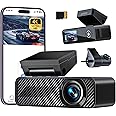 Pelsee P1 Duo 4K Dash Cam Front and Rear, 4K+1080P Dual Car Camera for Cars, Free 64GB Card included, Built-in Wi-Fi,1.5” IPS Display Mini Dashcam,Night Vision,Voice Control,24H Parking Mode,G-Sensor