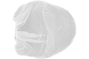 Veciado 20-Pack-Siebbeutel, 5 Gallonen-Farbsieb mit Elastischer Oberer öFfnung WeißEr Feinmaschenfilterbeutel für Farbgarten