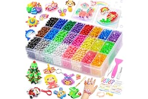 CGBOOM 6800 Perle Start Set Perle d'eau Mega Pack, Perle Recharge pour Garcon Fille, Loisir Creatif Cadeau Fille 5 6 7 8 9 10 11 12 Ans Anniversaire Noel, CGSWZ0421, Style 1