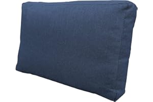 ‎CHILLY PILLEY chilly pilley Palettenkissen Waschbar Gartenkissen für EU Paletten Palettenpolster Bezug abnembar mit Reißverschluss viele Farben und Größen (Rückenlehne 60x40x12 blau)