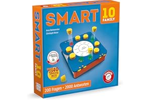 Piatnik PIA07188 Smart 10 Family | Das revolutionäre Alleswisser Brettspiel I besonderen Art Quizspiele, Bunt