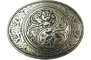 BELTINGER Gürtelschnalle Yin Yang 4,0 cm | Buckle Wechselschließe Gürtelschließe 40mm Massiv | Wechselgürtel bis 4cm