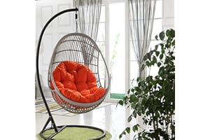 FLBT Panier Suspendu Coussins De Chaise D'œuf Suspendus Coussins De Chaise Hamac, Coussin De Siège De Panier Suspendu À Balançoire, Oreiller De Dos Épais Nid Pour La Balançoire De Jardin De Patio Extérieur