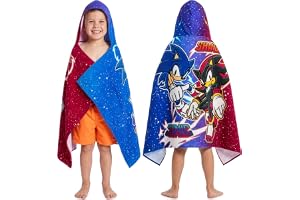 Get trend Pokemon huvhanddukar för pojkar, bomullsbad och strandhandduk poncho, mjuk och absorberande huva barn dusch simning