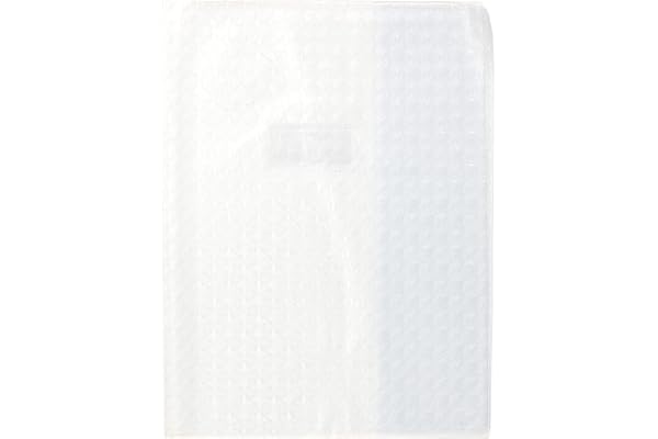 Calligraphe 72220AMZC Un Protège-Cahier Grain Losange Incolore - A4 21x29,7 cm - 18/100ème avec Porte-Étiquette - PVC Opaque