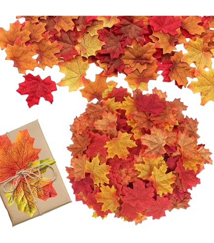 70 Confettis En Bois Thème Automne - Formes Feuille D'Érable, Hérisson, Champignon - Multicolore - Décoration De Table Pour Fêtes
