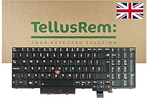 TELLUSREM replacement UK backlit keyboard for Lenovo Thinkpad T570 T580 P51s P52s