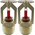 (2 Pack) FM Approved & UL/CUL Listed TUNA Fire Sprinkler Head Pendent Spray 1/2” NPT 155°F (68°C) K=5.6 K80 Standard Response for Automatic Fire Sprinkler System, NX025