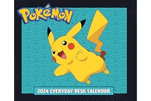 Pokemon 2024 Desk Calendar, Page A Day Formatted Calendar, Official Product