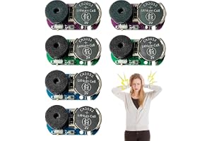 Taurion 6 stycken grillar ljudmakare Prank Mini Cricket Noise Maker Prank med 20 roliga ljud, roliga skämtartiklar för fest hem