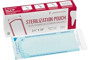 PLASTCARE USA Self Seal Sterilization Pouch 3.5" x 10", 200 per Box