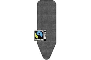 Brabantia Funda de planchar B, 124 x 38 cm, Denim Negro, Set completo