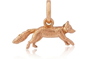 Gemma J Rose Gold Vermeil British Fox Charm Pendant for Bracelet / Necklace – from the Gemma J Country Collection