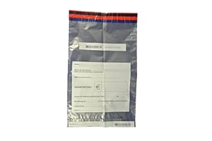 ‎LITFAX GMBH 100 x Sicherheitstaschen: ca.: 295 x 465 + 30 mm Bon, Druck: " Name, Name des Einzahlers, BMS, Gesamtbetrag "