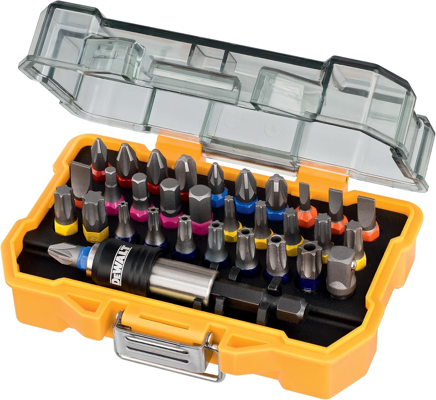 DEWALT - Juego de atornilladores de alto rendimiento en Tough Case 25mm (32piezas), DT7969-QZ