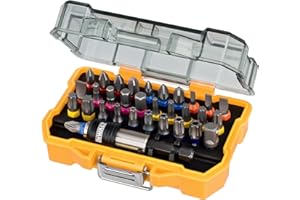 DEWALT - Juego de atornilladores de alto rendimiento en Tough Case 25mm (32piezas), DT7969-QZ