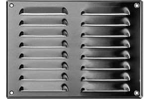 LIRAST 260x190mm / 10x7.5 inch Stainless Steel Ventilation Grille - Metal Air Vent Cover with Insect Mesh