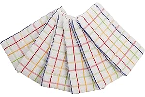 Viterbo Biancheria Set Strofinacci Multiuso da Cucina 6 Pezzi in Spugna 100% Cotone 50x70CM Modello(7034):Magnolia