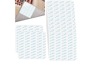 Kryzulax Antiscivolo per Tappeti,12 Pezzi Tappeto Gripper,10.5 X 10.5 cm,Tappetino Antiscivolo per Moquette Lavabile e Riutilizzabile,per Tappeti per Pavimenti in Fissare Il Tappeto(Bianco)