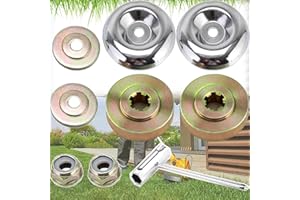 Mikqky 5 Piezas de Accesorios para Desbrozadoras de Metal, Pieza de Desbrozadora, Kit de Fijación de Tuercas de Repuesto para Césped, para Stihl Fs120 Fs130 Fs130R Fs200 Fs200R Fs250 Fs55