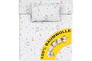 Amilian Ropa de cama infantil de 2 piezas, 100% algodón, ropa de cama para bebé, funda nórdica de 100 x 135 cm, funda de almohada de 40 x 60 cm, con cierre de hotel, erizo y cervatillo