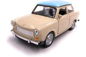 ‎H-CUSTOMS H-Customs Trabant Trabi Modellauto Auto Lizenzprodukt 1:34-1:39 Braun/Weiß
