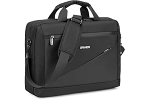 SPAHER Torba na Laptopa 15,6/16 Cali Torba na Ramię Teczki Męska Torba Listonoszka Wielofunkcyjna Biznesowa na Komputer Crossbody Torba z Odpinanym Paskiem Codzienny do Szkoły i Pracy