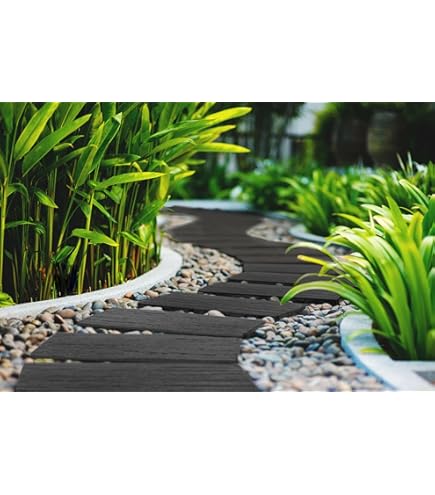 PINPON Sunflower Steping Stone Set of 2, Garden Stepping Stones