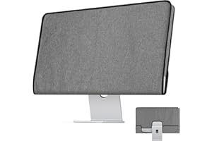CaSZLUTION Monitorabdeckung, kompatibel mit 27 Zoll Apple Studio Display – Monitor-Staubschutzhülle, Bildschirmschutzhülle, Grau