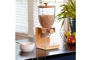 Honey Can Do - Dispenser per cereali in bambù, naturale, KCH-09385, 500 ml