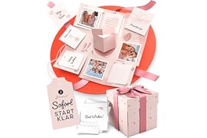 DIY Explosion Box Gift Box Set to Make Yourself - Pop Up Photo Surprise Box - Gift Box Craft Set as Birthday Gift, Personalised Gift