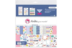 Anita y Su Mundo Momentos Kit Bolsa Scrapbooking, Multicolor, 30,5x30,5cm, 17