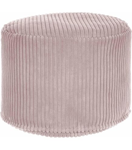 Homescapes Runder Pouf 40x42 Cm | Vichy-Karo Grün-weiß | Stoffhocker Als Sitz, Fußhocker Oder Deko | Handgefertigt Aus Baumwolle