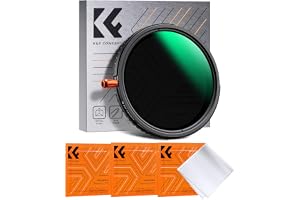 K&F CONCEPT 3-i-1-filter 82 mm polariserande filter & ND2-ND32 och svart dimma 1/4 filter med 28 lager nanobeläggning (Nano-K