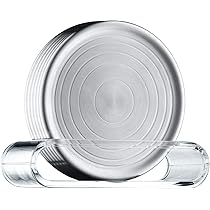 com-four® 2x fruitschaal van verchroomd roestvrij staal, decoratieve zilverkleurige mand, schaal in modern ontwerp (zilverkleurig (verchroomd) - 2 stuks