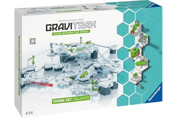 Ravensburger - Gravitrax - Starter Set Balance 168 pièces - Circuit de Billes - Jeu de Construction créatif - Parcours de Billes à Construire - Dès 8 Ans - Version française - 27470