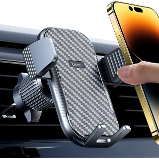 LISEN Phone Holder for Cars [2022 Upgrade] Air Vent Car Phone Holder [Never Slip & Fall] Car Phone Mount Compatible with iPho