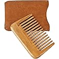 Onedor Handmade 100% Natural Green Sandalwood Hair Combs - Anti-Static Sandalwood Scent Natural Hair Detangler Wooden Comb (Wide Tooth Mini Pocket Comb)