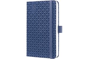 ‎SIGEL SIGEL J6100 Wochenkalender 2026 A6 blau, Hardcover, Gummiband, Stiftschlaufe, Einstecktasche, 174 Seiten, vegan, Buchkalender, Terminplaner Taschenkalender Jolie